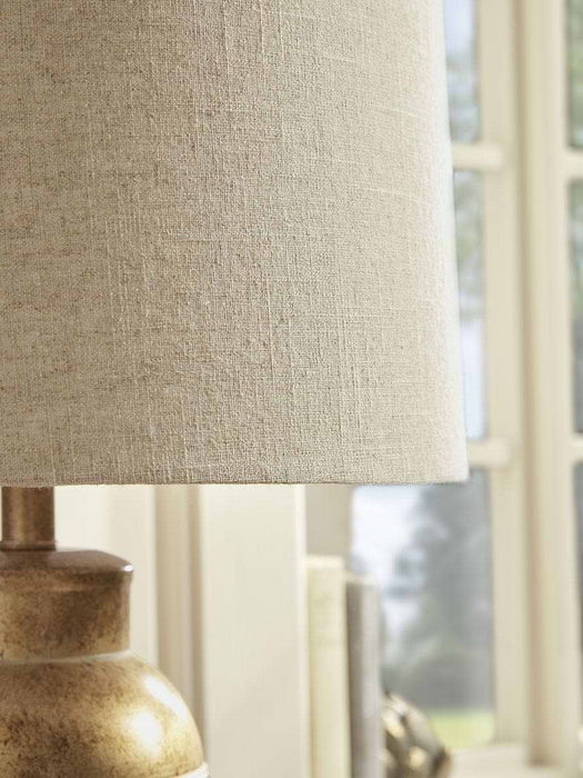Aged Metal Table lamp
