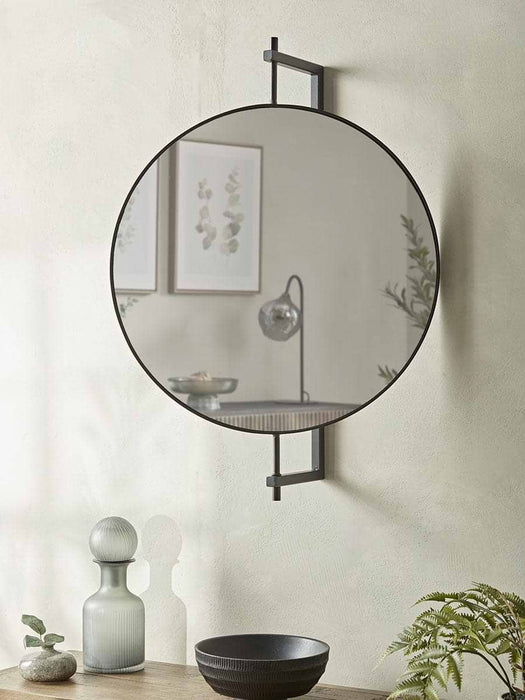 Round Industrial Mirror
