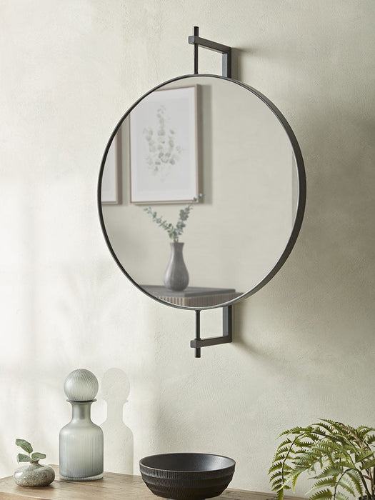 Round Industrial Mirror