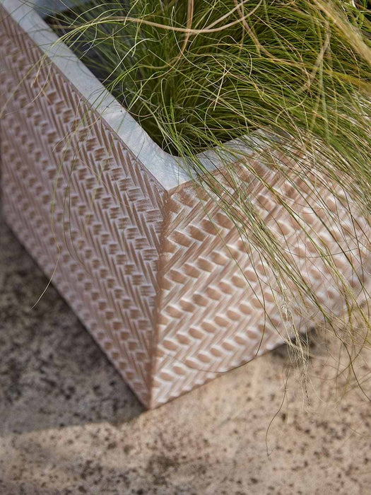 Two Chevron Trough Planters