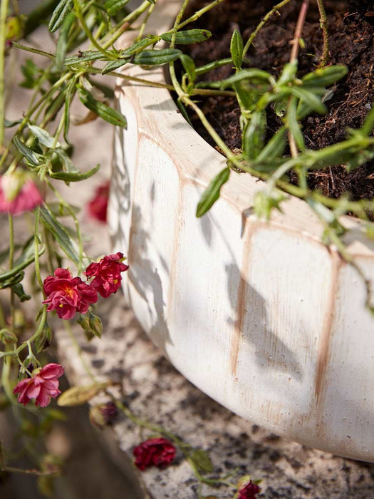 Three Sand Fluted Planters - Small