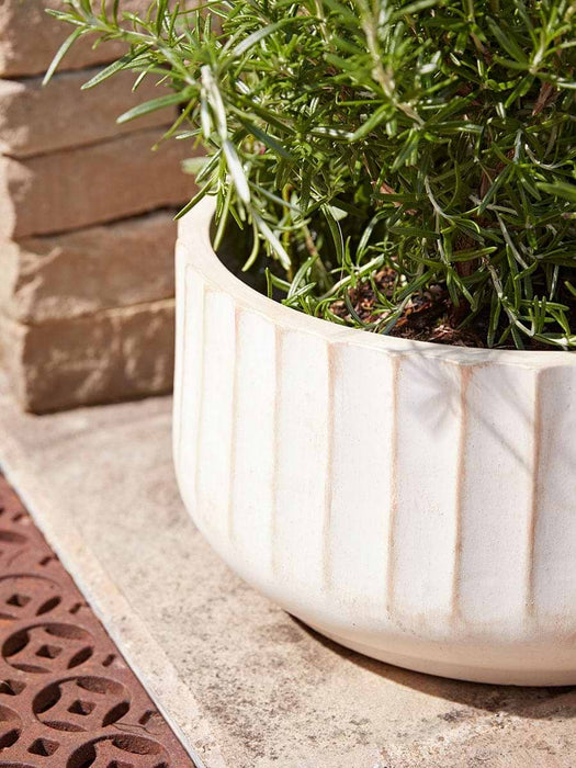 Three Sand Fluted Planters - Small