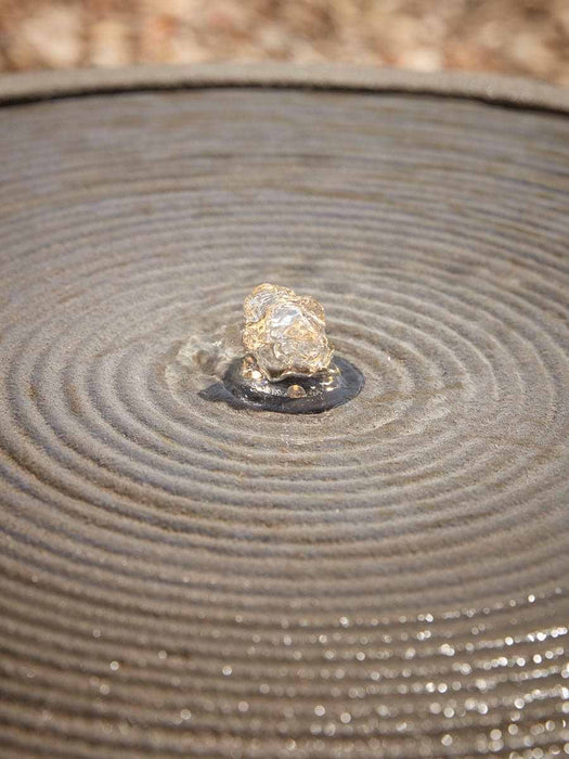 Textured Round Water Fountain - Mocha