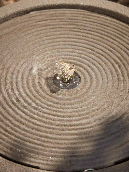 Textured Wavy Water Fountain - Mocha