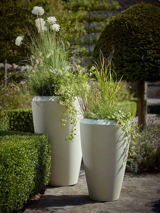 Two Oversized Tapered Planters