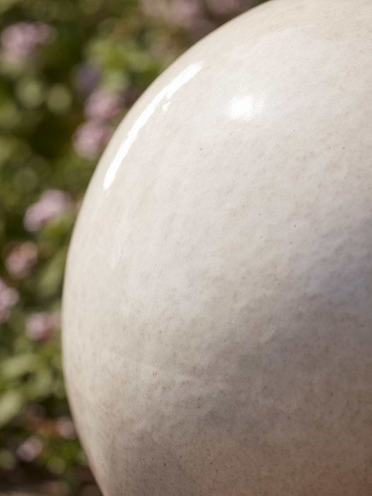 White Glazed Orb - Small