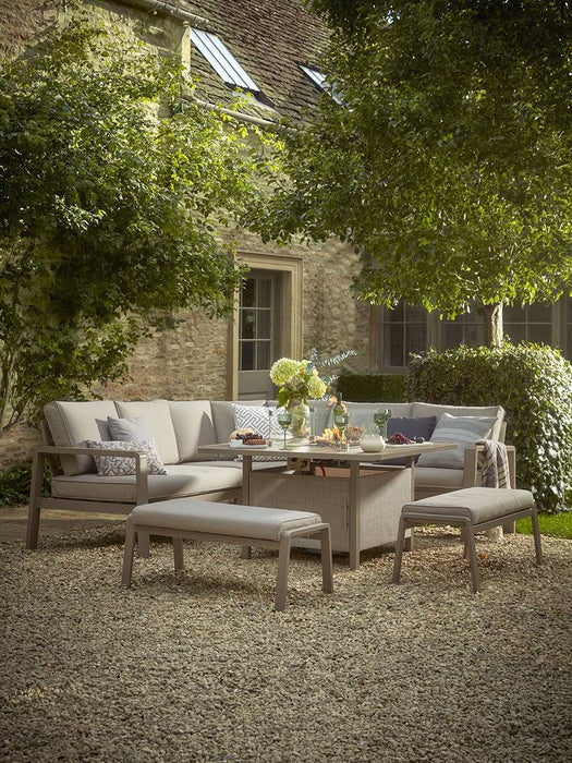Marseille Corner Dining Set With Firepit