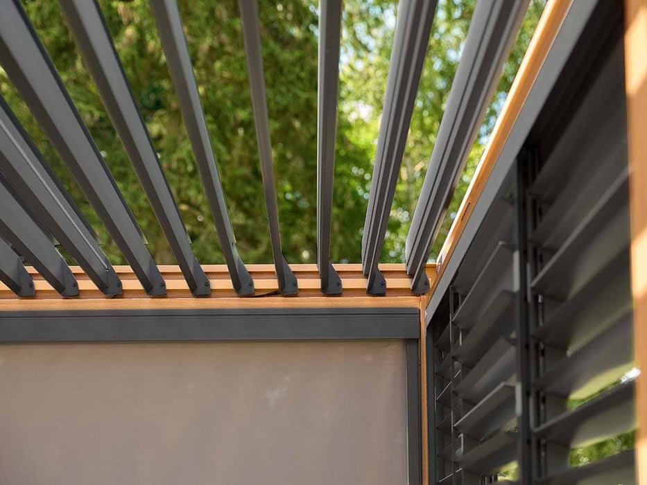 Hampton Three Metre Slatted Side Wall