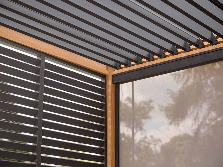 Hampton Three Metre Slatted Side Wall