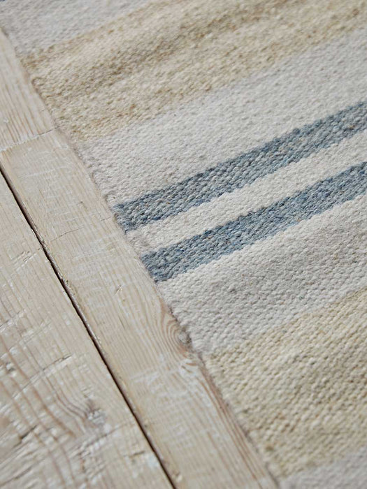 French Blue Striped Runner