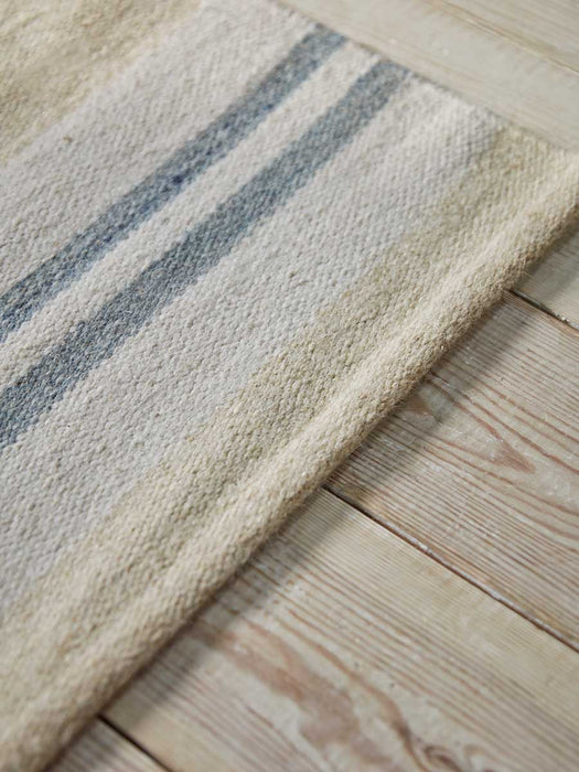 French Blue Striped Runner