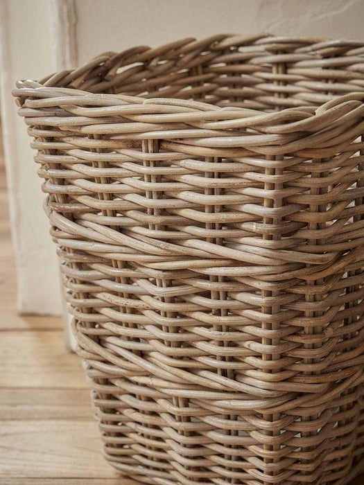 Rattan Waste Paper Basket - Square