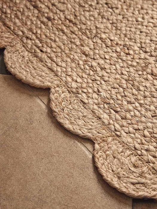 Scalloped Jute Doormat