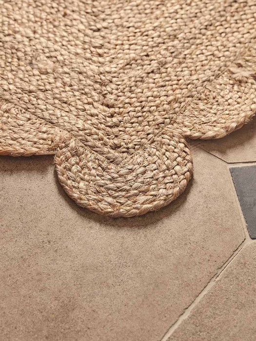 Scalloped Jute Doormat - Double