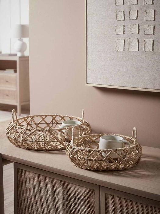 Two Woven Trays