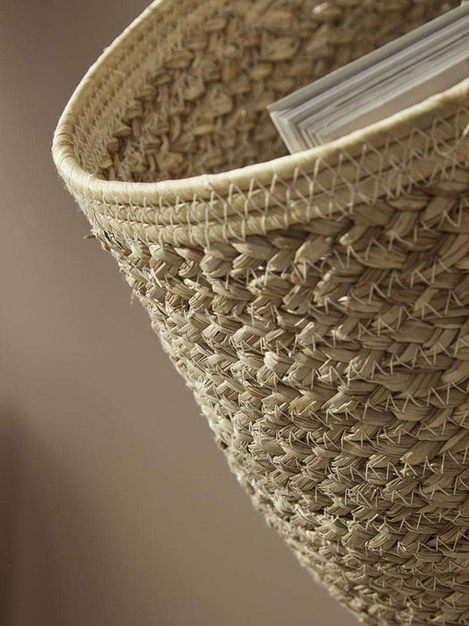 Two Braided Seagrass Hanging Storage Baskets