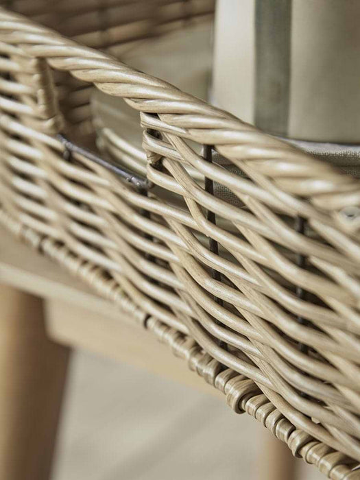 Two Faux Rattan Storage Trays