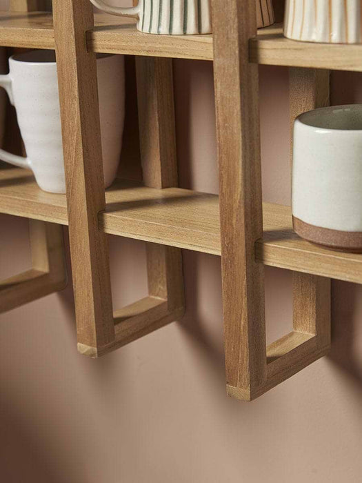 Teak Mug Shelf