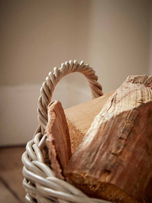 Rattan Log Basket - Round