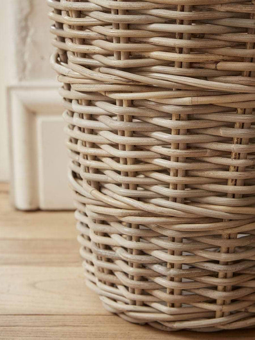 Rattan Waste Paper Basket - Round