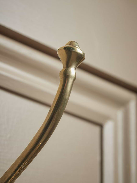 Decorative Double Coat Hook - Solid Brass