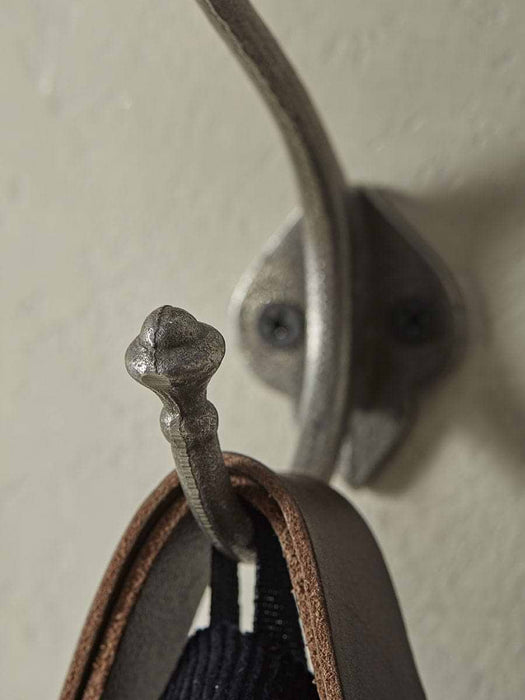 Decorative Double Coat Hook - Cast Iron