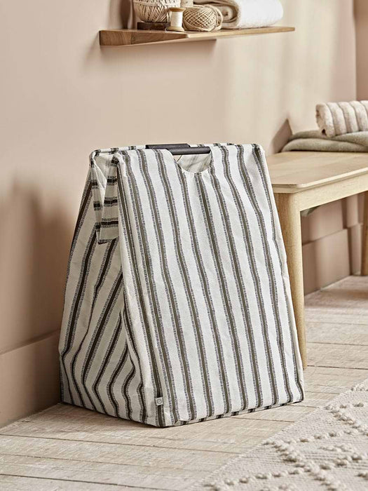 Striped Laundry Basket
