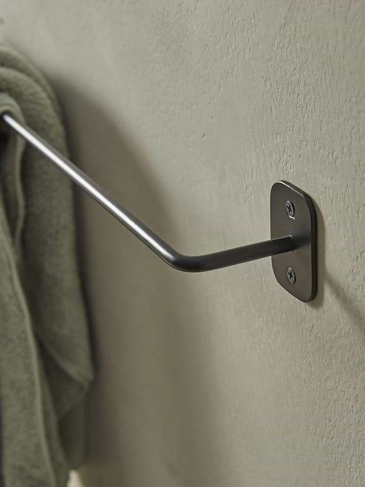 Industrial Towel Rail - Black