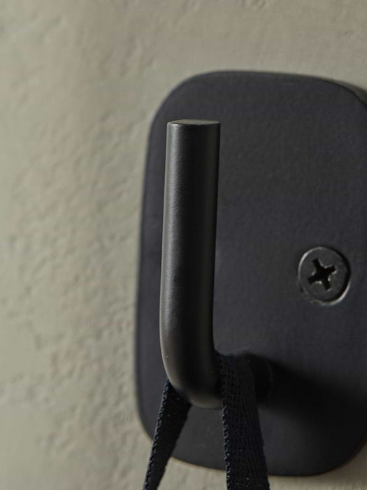 Industrial Single Hook - Black