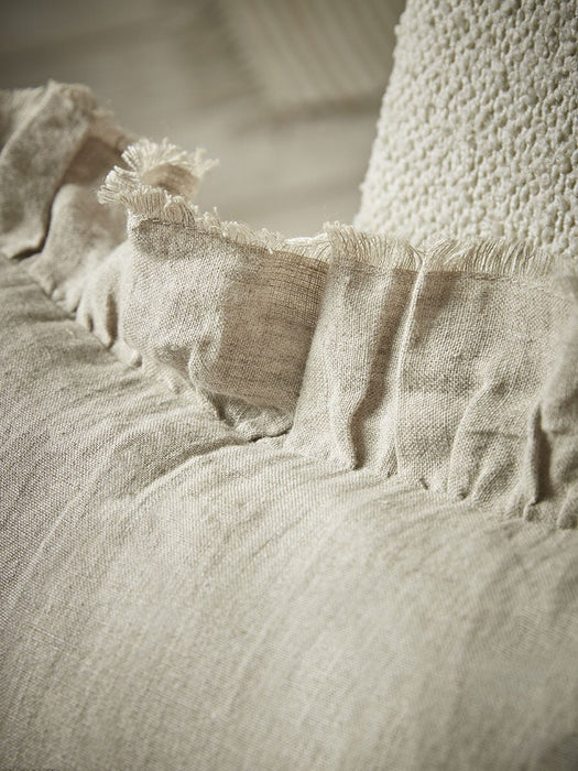 Ruffle Square Cushion - Natural