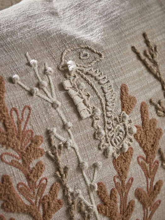 Aquatic Embroidered Cushion