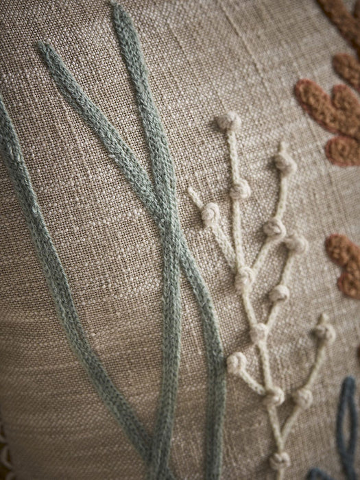 Aquatic Embroidered Cushion