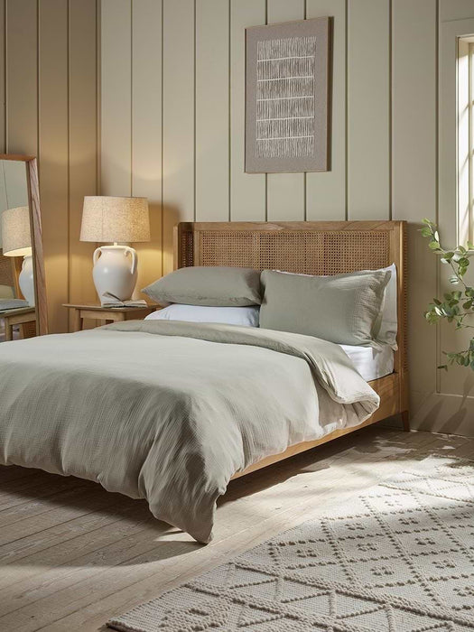Muslin Super King Duvet Cover Set - Eucalyptus