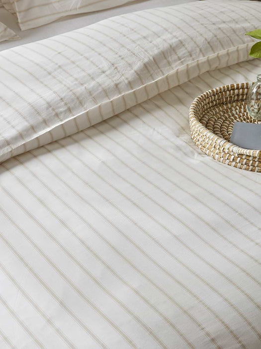 Cotton King Duvet Cover Set - Chevron Stripe