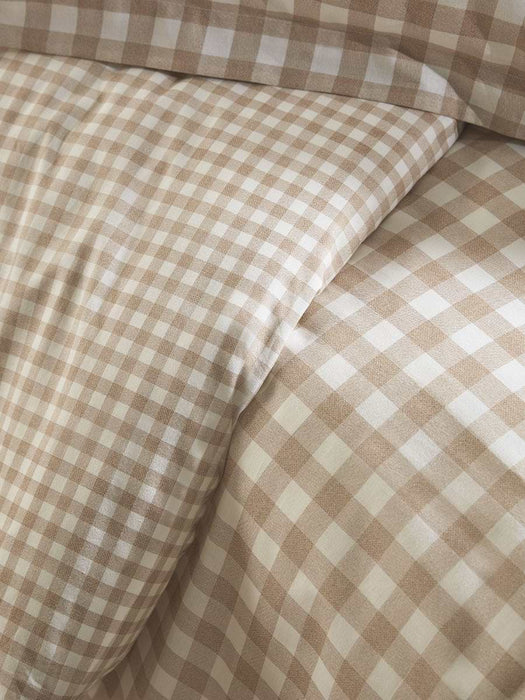 Cotton Gingham Duvet Cover Set - King