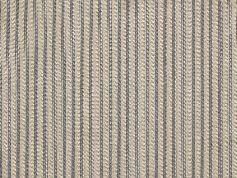 Reine Ottoman â€“ Dusky Blue Cotton Stripe