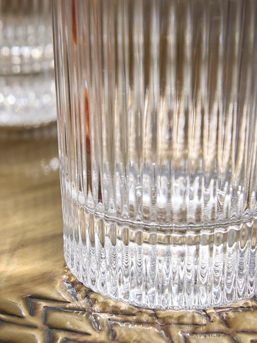 Fluted Glass Decanter Set