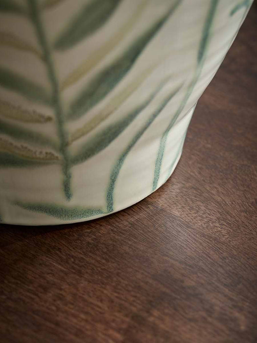 Oversized Glazed Fern Vase