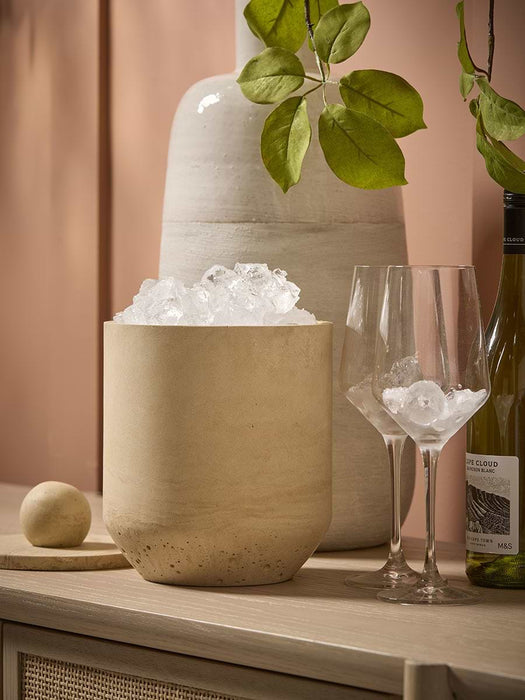 Travertine Ice Bucket
