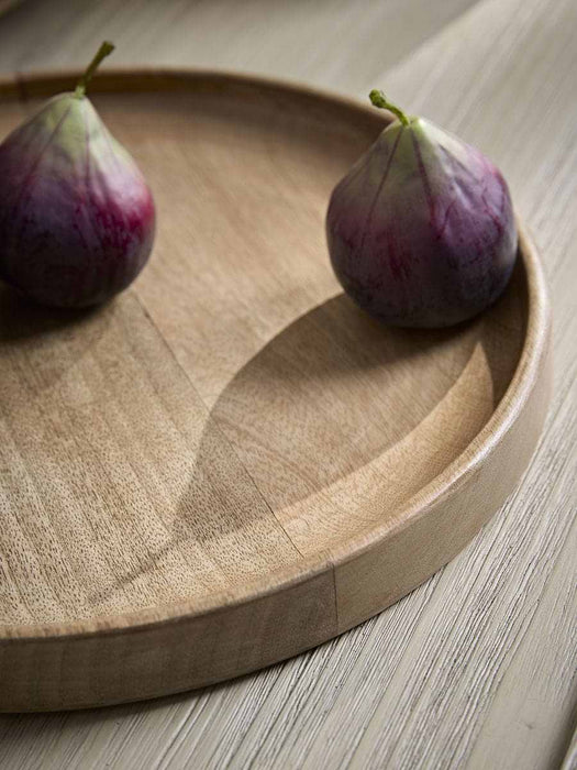 Two Round Mango Wood Serving Boards