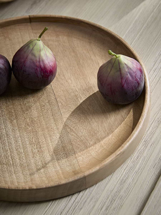 Two Round Mango Wood Serving Boards