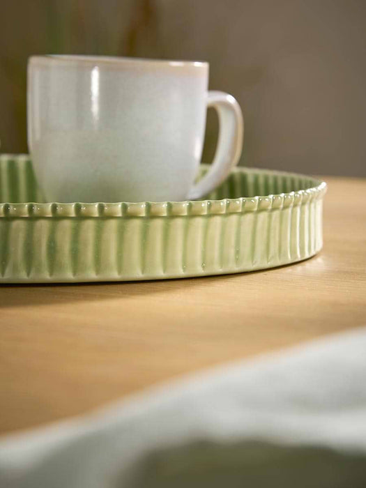 Fluted Enamel Tray