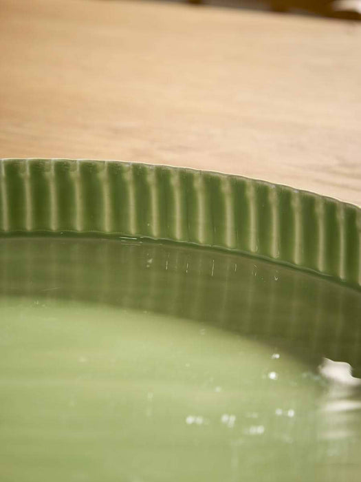 Fluted Enamel Tray