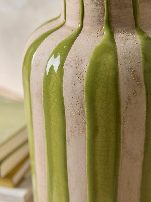 Striped Terracotta Vase