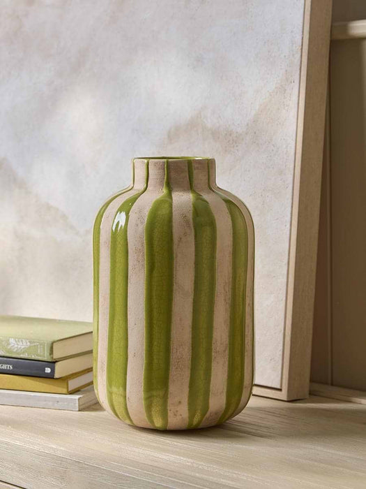 Striped Terracotta Vase