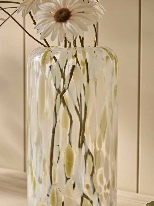 Confetti Glass Vase - Moss