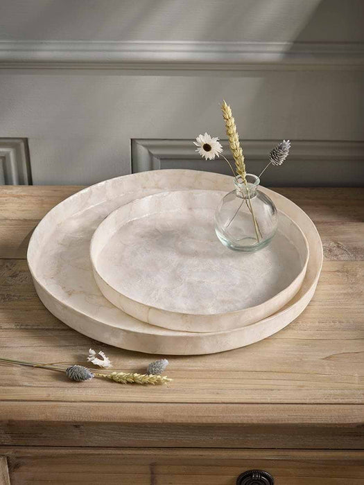Two Capiz Trays