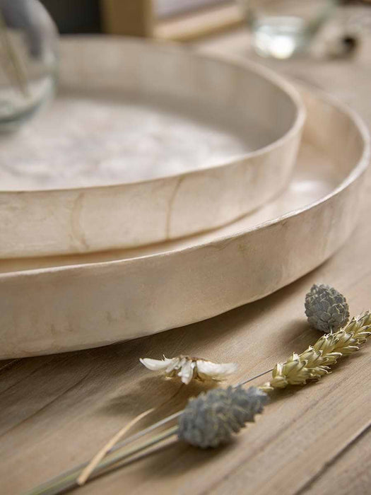 Two Capiz Trays