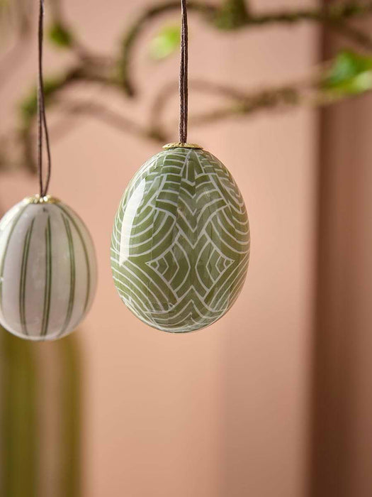 Twelve Patterned Shatterproof Hanging Eggs