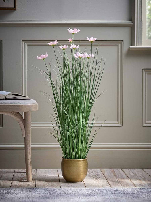 Faux Potted Daisies